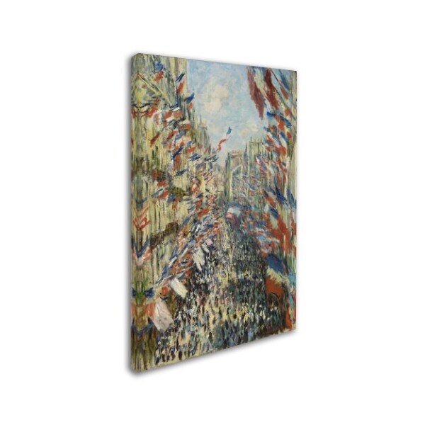 Monet 'The Rue Montorgueil In Paris' Canvas Art,30x47